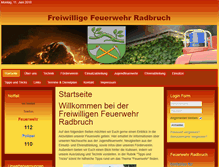 Tablet Screenshot of feuerwehr-radbruch.de